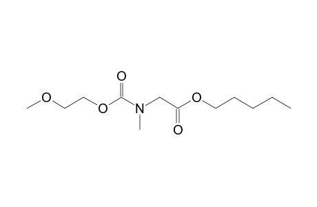 Sarcosine, N-(2-methoxyethoxycarbonyl)-, pentyl ester