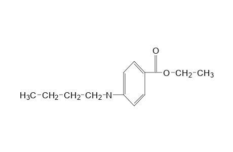 p-(butylamino)benzoic acid, ethyl ester