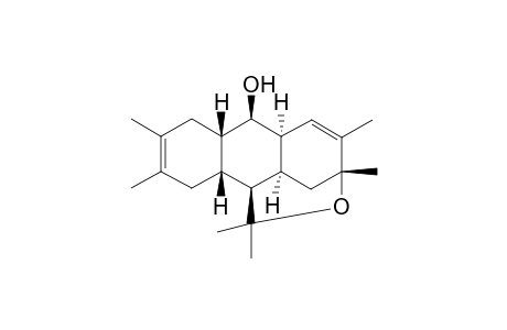 (+-)-2,3,6,7,12,12-hexamethyl-3.beta.,4,4A.alpha.,5,8,8A.beta.,9.beta.,9A.alpha.,10.beta.,10A.beta.-decahydro-10,3-(epoxymethano)-anthracen-9-ol