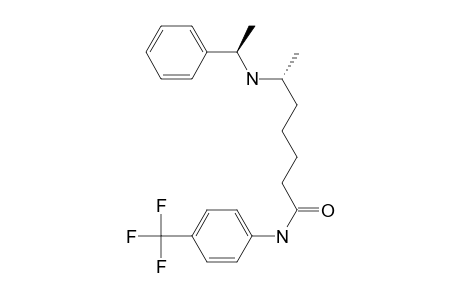 Heptanamide, 6-[(1-phenylethyl)amino]-N-[4-(trifluoromethyl)phenyl]-, [R-(R*,R*)]-