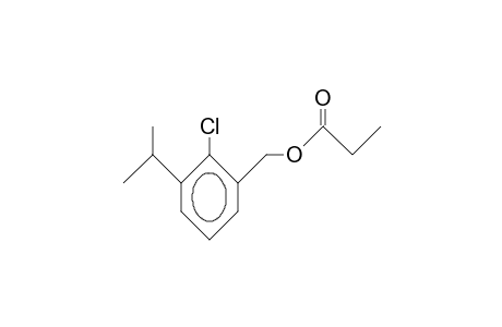 Benzenemethanol, 2-chloro-3-(1-methylethyl)-, propanoate