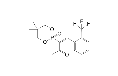 2-[1-Acetyl-2-(2-trifluoromethylphenyl)ethenyl]-5,5-dimethyl-12-oxo-1,3,2-dioxaphosphorinane