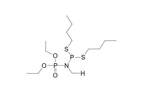 DIETHYL N-METHYL-N-(DIBUTYLTHIOPHOSPHINO)AMIDOPHOSPHATE