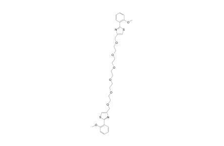 1,16-BIS-[2'-(2'-METHOXYPHENYL)-4'-METHYLTHIAZOL]-PENTAETHYLENE-GLYCOL