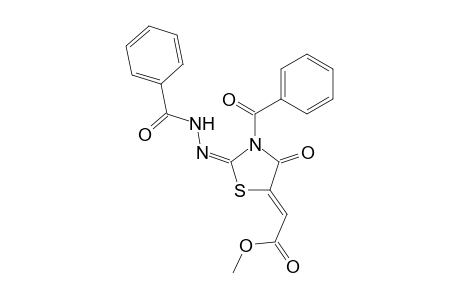 (Z)-Methyl 2-((E)-3-benzoyl-2-(2-benzoylhydrazono)-4-oxothiazolidin-5-ylidene)-acetate