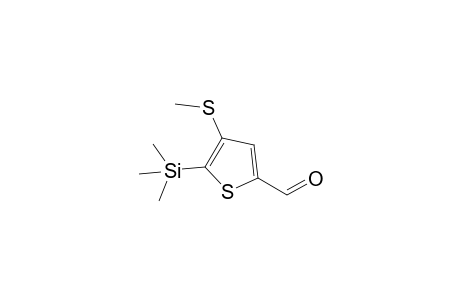 4-(Methylsulfanyl)-5-(trimethylsilyl)thiophene-2-carbaldehyde