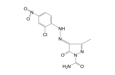 4-[(2-chloro-4-nitrophenyl)hydrazono]-3-methyl-5-oxo-2-pyrazoline-1-carboxamide