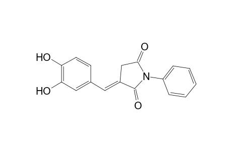 2,5-pyrrolidinedione, 3-[(3,4-dihydroxyphenyl)methylene]-1-phenyl-, (3E)-