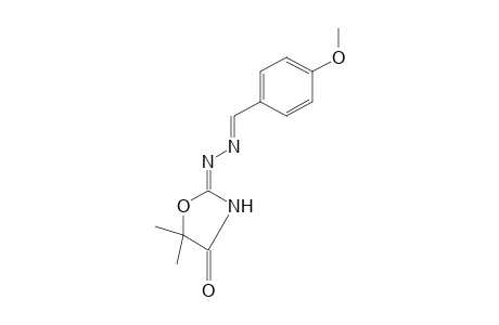 5,5-dimethyl-2,4-oxazolidinedione, 2-azine with p-anisaldehyde