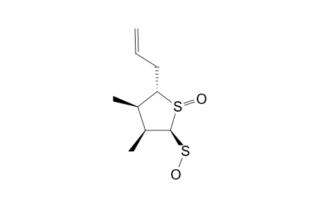 GARLICNIN-B4;(2-BETA,3-BETA,4-BETA,5-ALPHA)-2-SULFENIC-ACID-5-ALLYL-3,4-DIMETHYL-TETRAHYDROTHIOPHENE-S-OXIDE