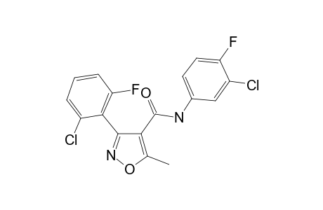 Isoxazole-4-carboxamide, 3-(2-chloro-6-fluorophenyl)-5-methyl-N-(3-chloro-4-fluorophenyl)-