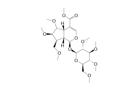 Cyclopenta[C]pyran-4-carboxylic acid, 1-(B-D-glucopyranosyloxy)-1,4A,5,6,7,7A-hexahydro-5,6-dihydroxy-7-(hydroxymethyl)-, methyl ester, (1S,4as,6R,7S,7as)-, 7me derivative