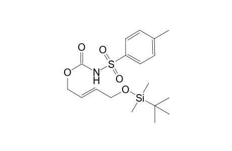 (E)-4-((tert-butyldimethylsilyl)oxy)but-2-en-1-yl tosylcarbamate