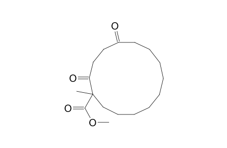 Cyclotetradecanecarboxylic acid, 1-methyl-2,5-dioxo-, methyl ester