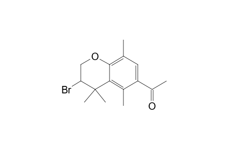 6-Acetyl-3-bromo-4,4,5,8-tetramethyl-3,4-dihydro-2H-1-benzopyran