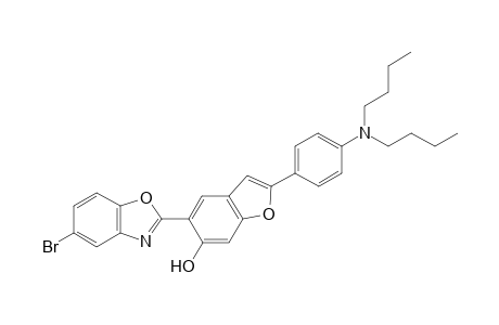 5-(5-bromo-1,3-benzoxazol-2-yl)-2-[4-(dibutylamino)phenyl]benzofuran-6-ol