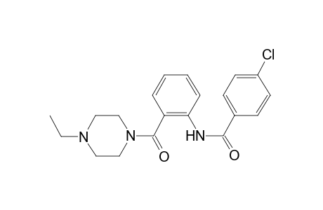 4-Chloro-N-[2-(4-ethyl-piperazine-1-carbonyl)-phenyl]-benzamide
