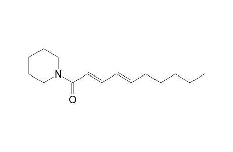 (2E,4Z)-1-(1-Oxo-2,4-decadienyl)-piperidin