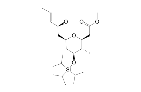 (+)-METHYL-(3S,4S,5S,7R,9S,10E)-[7-(2-HYDROXYPENT-3-ENYL)-4-METHYL-5-(TRIISOPROPYLSILANYLOXY)-TETRAHYDROPYRAN-2-YL]-ACETATE