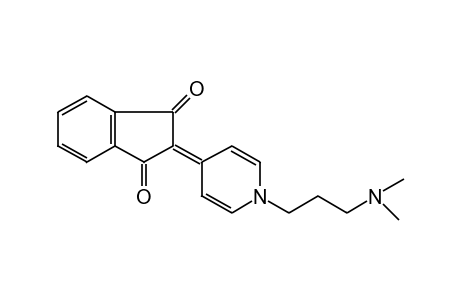 2-{1-[3-(dimethylamino)propyl]-4(1H)-pyridylidene}-1,3-indandione