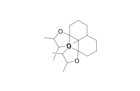 1,8-Bis(spiro-4,5-dimethyl-1,3-dioxolan-2-yl)-8a-methyldecalin