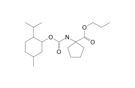 1-Aminocyclopentanecarboxylic acid, N-((1R)-(-)-menthyloxycarbonyl)-, propyl ester