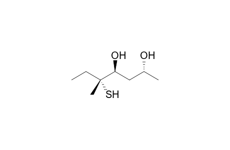 anti,anti-(2R,4S,5R)-5-methyl-5-(sulfanyl)heptane-2,4-diol