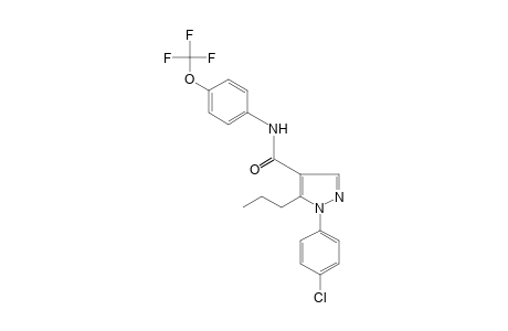 1-(p-CHLOROPHENYL)-5-PROPYL-alpha,alpha,alpha-TRIFLUOROPYRAZOLE-4-CARBOX-p-ANISIDIDE