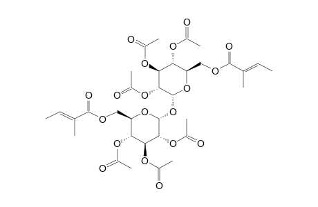 .alpha.-D-Glucopyranoside, 6-o-[tiglyl]-.alpha.-D-glucopyranosyl, 6-tiglate, 6ac derivative