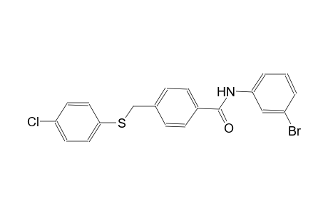 benzamide, N-(3-bromophenyl)-4-[[(4-chlorophenyl)thio]methyl]-