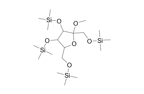 Methylfuranoside <.alpha.-D->, tetra-TMS