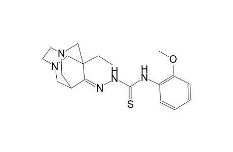 (9Z)-1-ethyl-3,6-diazatricyclo[4.3.1.1~3,8~]undecan-9-one N-(2-methoxyphenyl)thiosemicarbazone