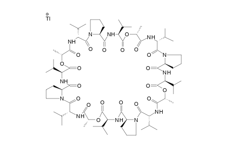 CYCLO[-(D-VAL-L-LAC-L-VAL-D-PRO)4-]-TALLIUM CATION