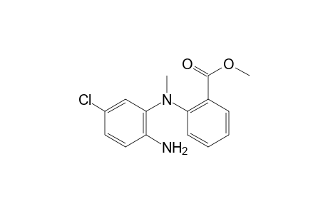 N-(2-amino-5-chlorophenyl)-N-methyanthranilic acid, methyl ester