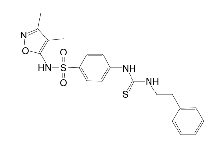 1-[4-[(3,4-dimethylisoxazol-5-yl)sulfamoyl]phenyl]-3-phenethyl-thiourea