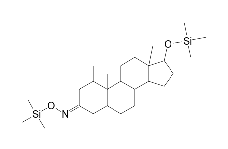 Androstan-17.beta.-ol-3-one <1a-methyl-> oxime, di-TMS, peak 1