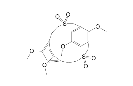 4,12-Dithiatricyclo[13.2.2.16,10]eicosa-6(20),7,9,15,17,18-hexaene, 8,16,18,20-tetramethoxy-, 4,4,12,12-tetraoxide