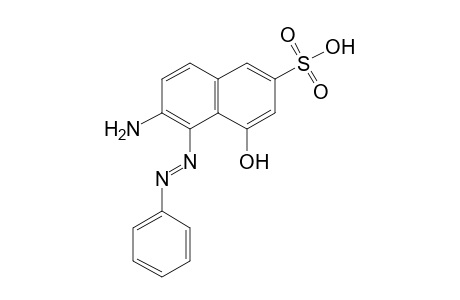 6-amino-4-hydroxy-5-(phenylazo)-2-naphthalenesulfonic acid