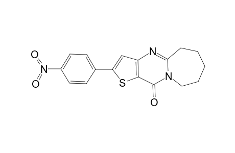 2-(4-Nitrophenyl)-6,7,8,9-tetrahydrothieno[3',2':4,5]pyrimido[1,2-a]azepin-11(5H)-one