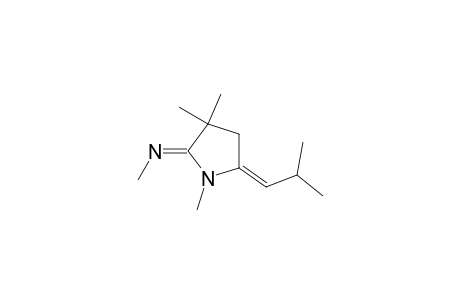 Methanamine, N-[1,3,3-trimethyl-5-(2-methylpropylidene)-2-pyrrolidinylidene]-