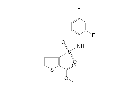 3-[(2,4-difluorophenyl)sulfamoyl]-2-thiophenecarboxylic acid, methyl ester