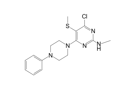 4-chloro-2-(methylamlno)-5-(methylthio)-6-(4-phenyl-1-piperazinyl)-pyrimidine