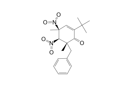 T-6-BENZYL-2-TERT.-BUTYL-4,6-DIMETHYL-R-4,C-5-DINITROCYCLOHEX-2-ENONE