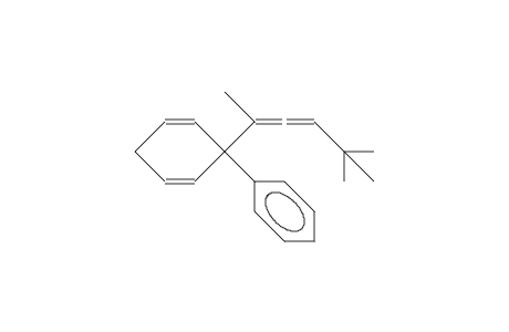 5,5-Dimethyl-2-(1-phenyl-2,5-cyclohexadienyl)-2,3-hexadiene