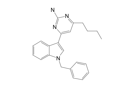 2-Amino-4-butyl-6-[N-benzylindol-3'-yl]-1,3-pyrimidine