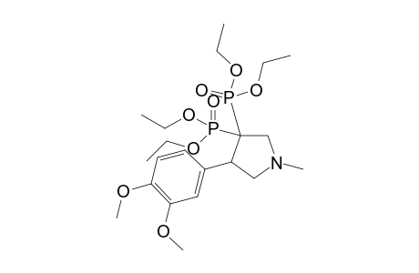 Tetraethyl 4-(3,4-dimethoxyphenyl)-1-methylpyrrolidine-3,3-diyldiphosphonate