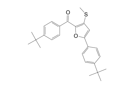 (4-tert-butylphenyl)-[5-(4-tert-butylphenyl)-3-(methylthio)-2-furanyl]methanone