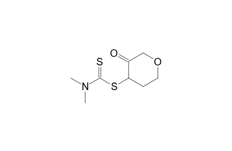 3-(Dimethylaminothiocarbonylthio)tetrahydro-4H-pyran-4-one