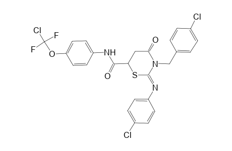 3-(4-Chloro-benzyl)-2-(4-chloro-phenylimino)-4-oxo-[1,3]thiazinane-6-carboxylic acid [4-(chloro-difluoro-methoxy)-phenyl]-amide