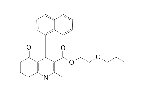 2-Methyl-4-(1-naphthalenyl)-5-oxo-4,6,7,8-tetrahydro-1H-quinoline-3-carboxylic acid 2-propoxyethyl ester